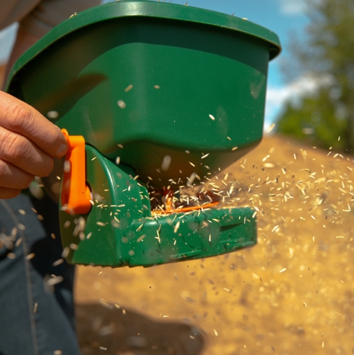 grass seed spreader